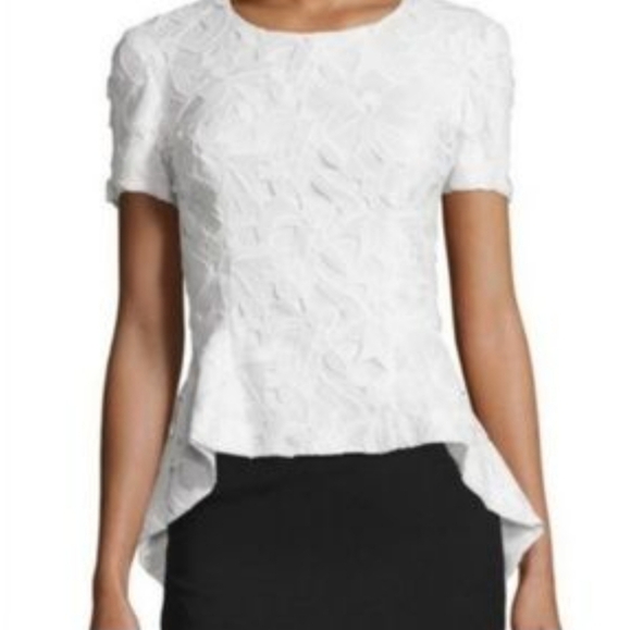 Sachin + Babi Tops - NEW SB by Sachin & Babi Peplum Arched Lace Top Luxury Castlecore Spring Summer